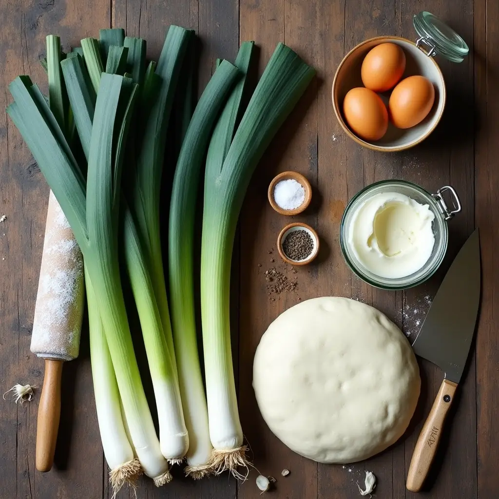 recette Flamiche aux Poireaux